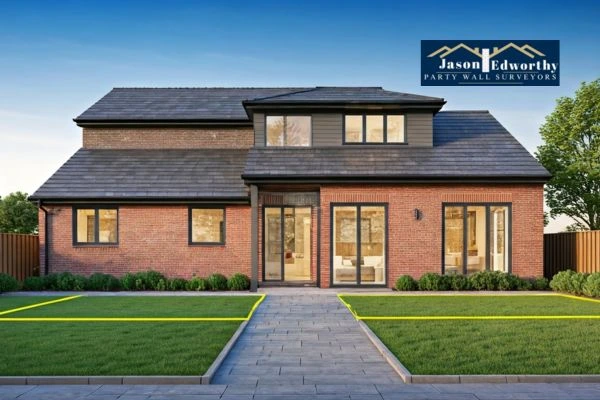 Home extension focusing on boundary line Sittingbourne